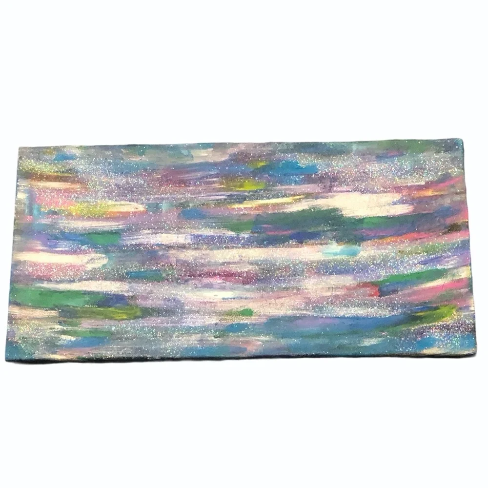 HANDCRAFTED COLORFUL/GLITTER ABSTRACT ART